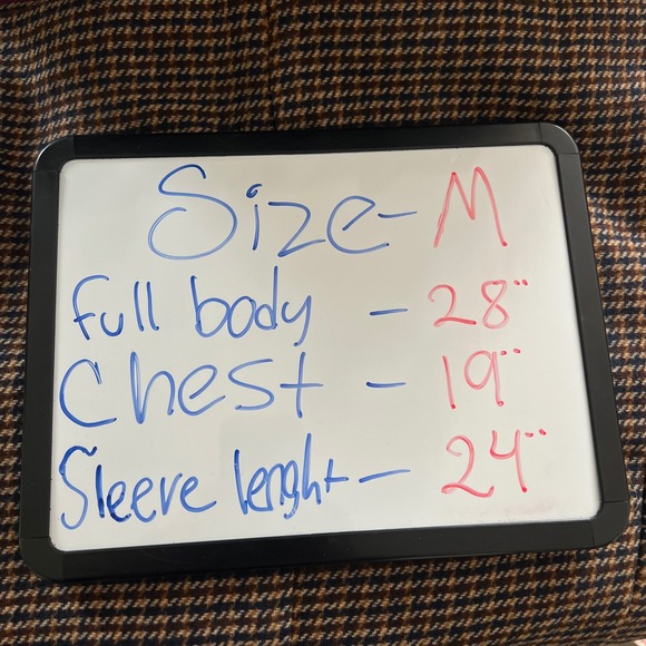 Old Navy Houndstooth Blazer Jacket Brown Black Double Breasted Size M - Picture 5 of 9